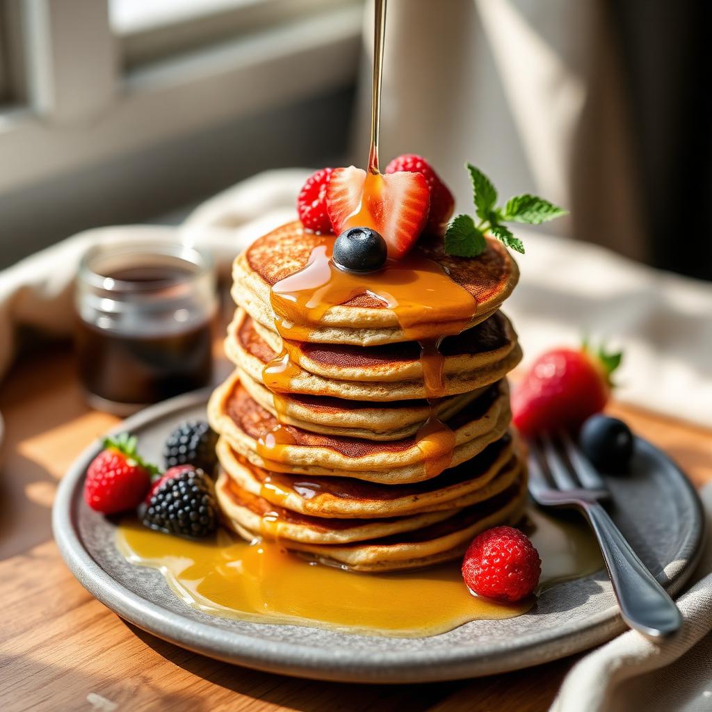 Lemon Poppy Seed Pancakes