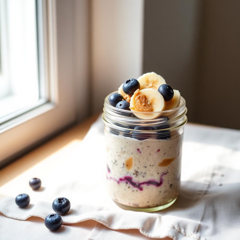 Almond Butter Overnight Oats