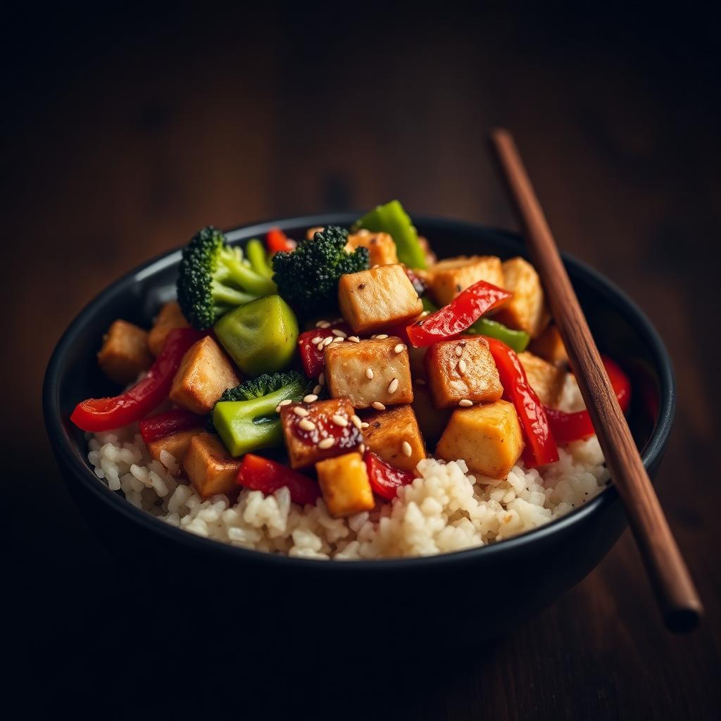 Sesame Tempeh Stir-Fry